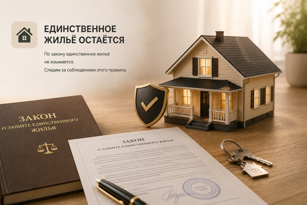 Единственное жильё остаётся
